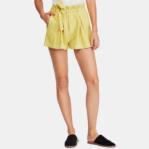 NWT Revolve Free People Everywhere You Go Shorts Size 0 Paperbag Waist New‎ Boho - Picture 1 of 5